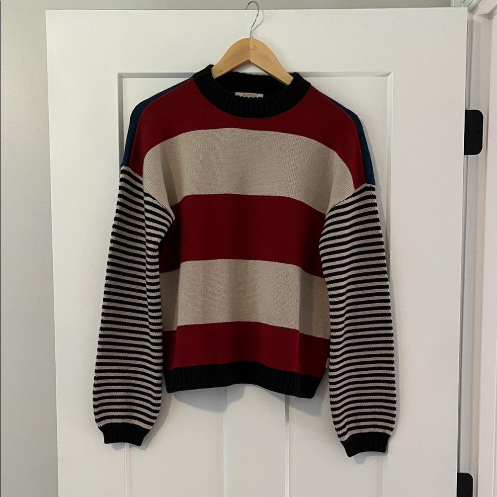 Brixton Multicolor Striped Crewneck Sweater